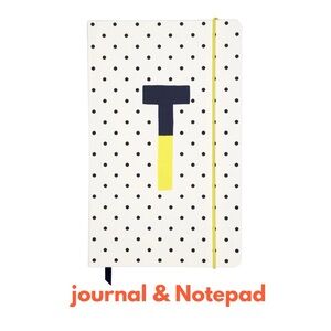 Kate Spade Sparks of Joy Initial “T” journal & notepad